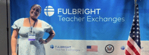 Bentley Academy Innovation School teacher Mercy Baez was issued the Fulbright Distinguished Award in Teaching