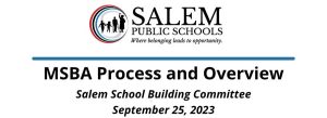 Salem High School Building Committee Meeting-9.25.23
