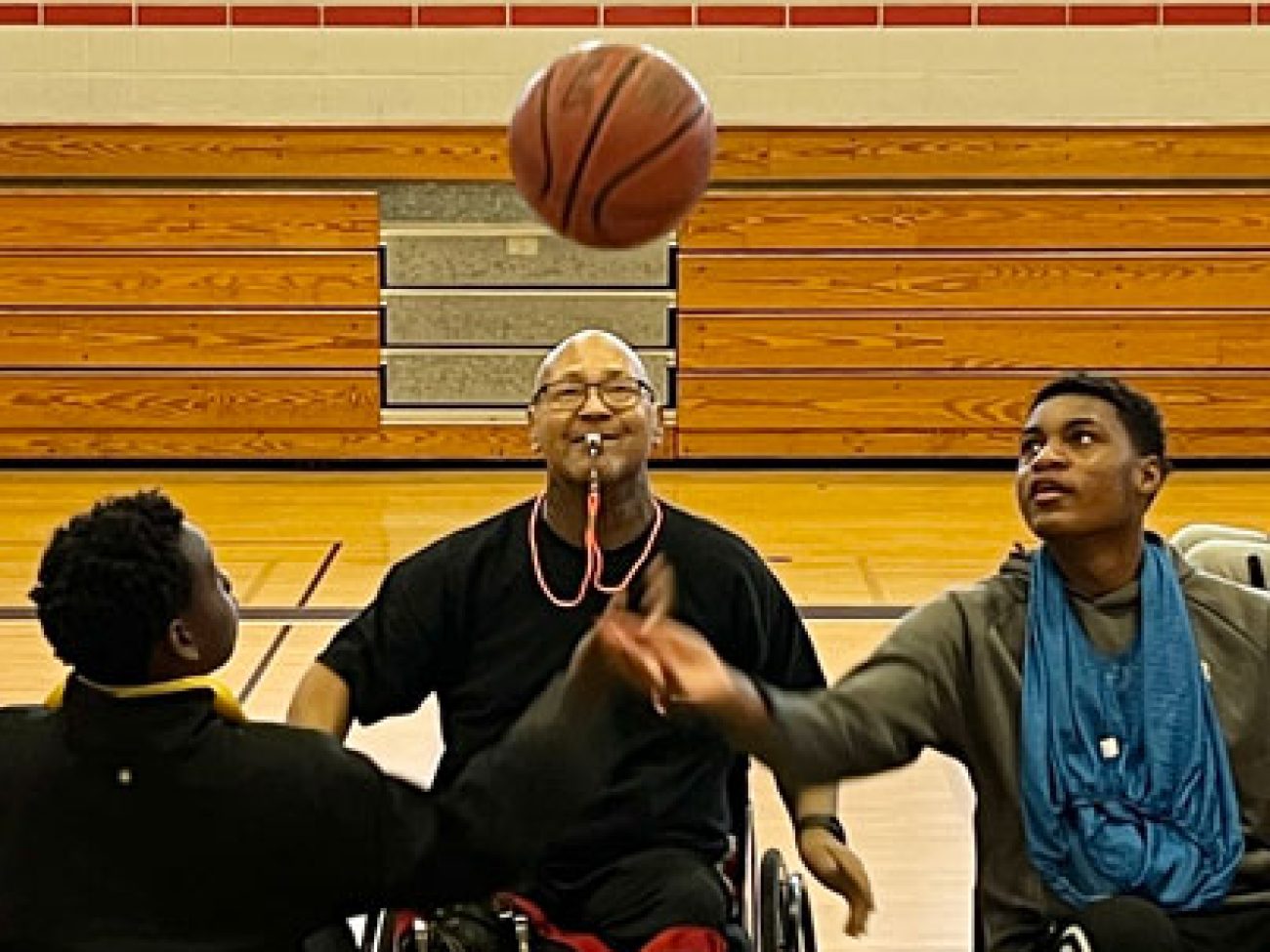Wheelchair Basketball Inclusion Event at Collins Middle School