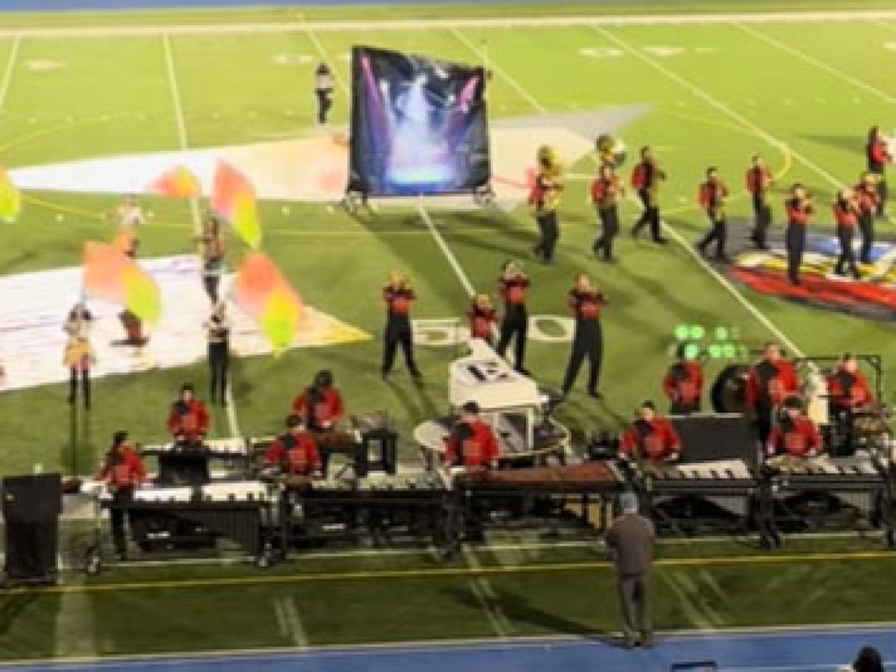 Salem High School Marching Band and Color Guard at NESBA