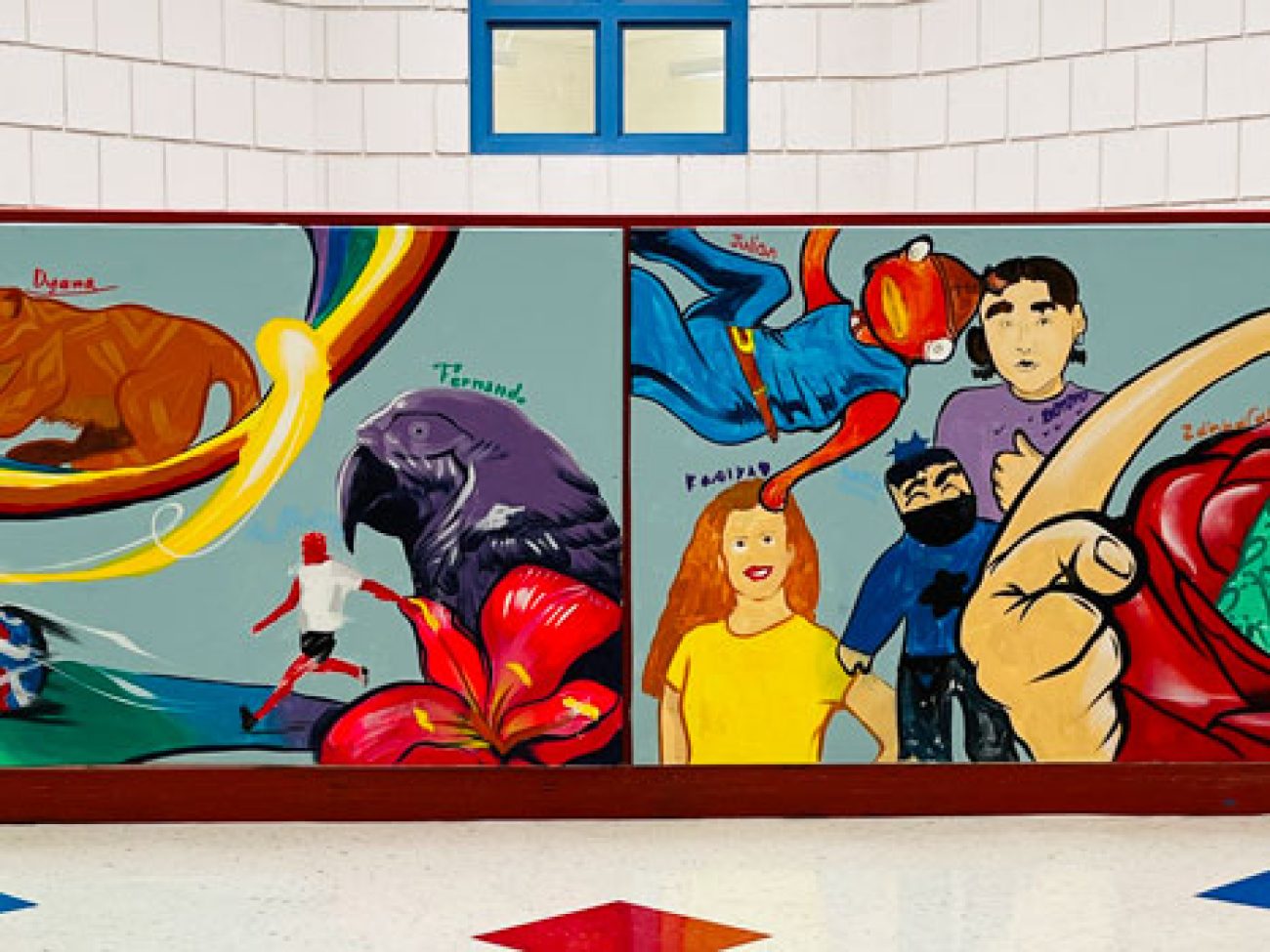 Miguel Cruz Bentley Academy Mural