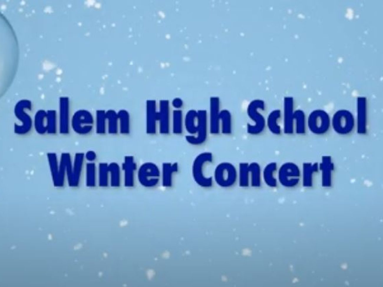 Salem High School 2023 Winter Concert