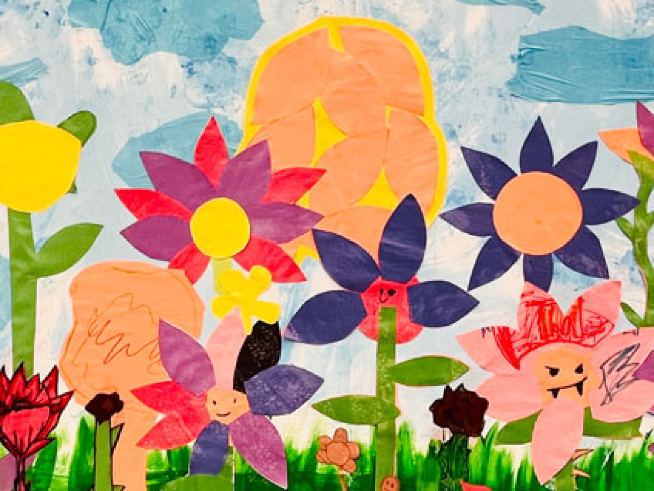 Bates Elementary students present mural at Community Life Center