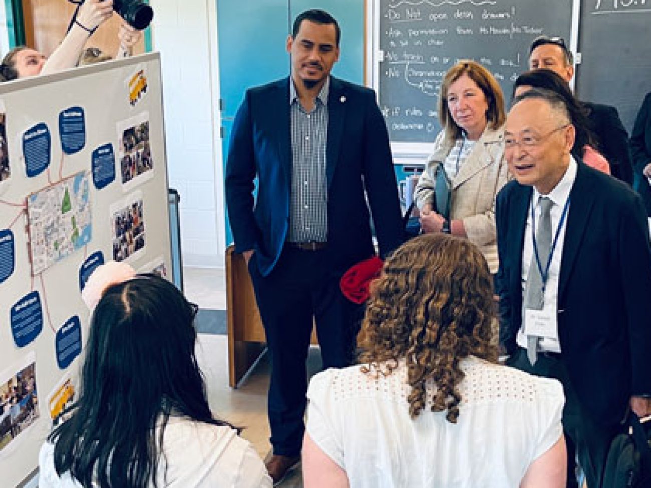 Boston Globe Collins Middle School studio learning