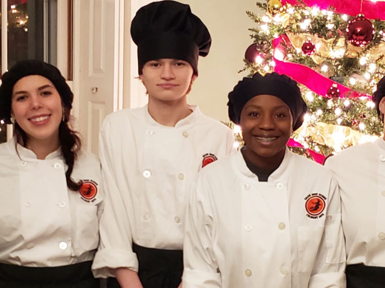SHS Culinary Arts Students in Historic Salem Christmas House Tour