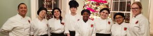 SHS Culinary Arts Students in Historic Salem Christmas House Tour