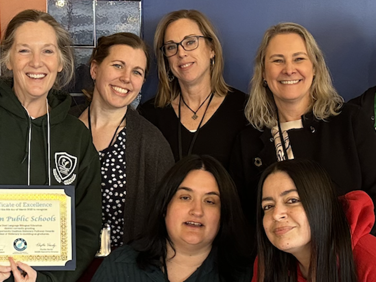 Salem Public Schools MABE Certificate of Excellence