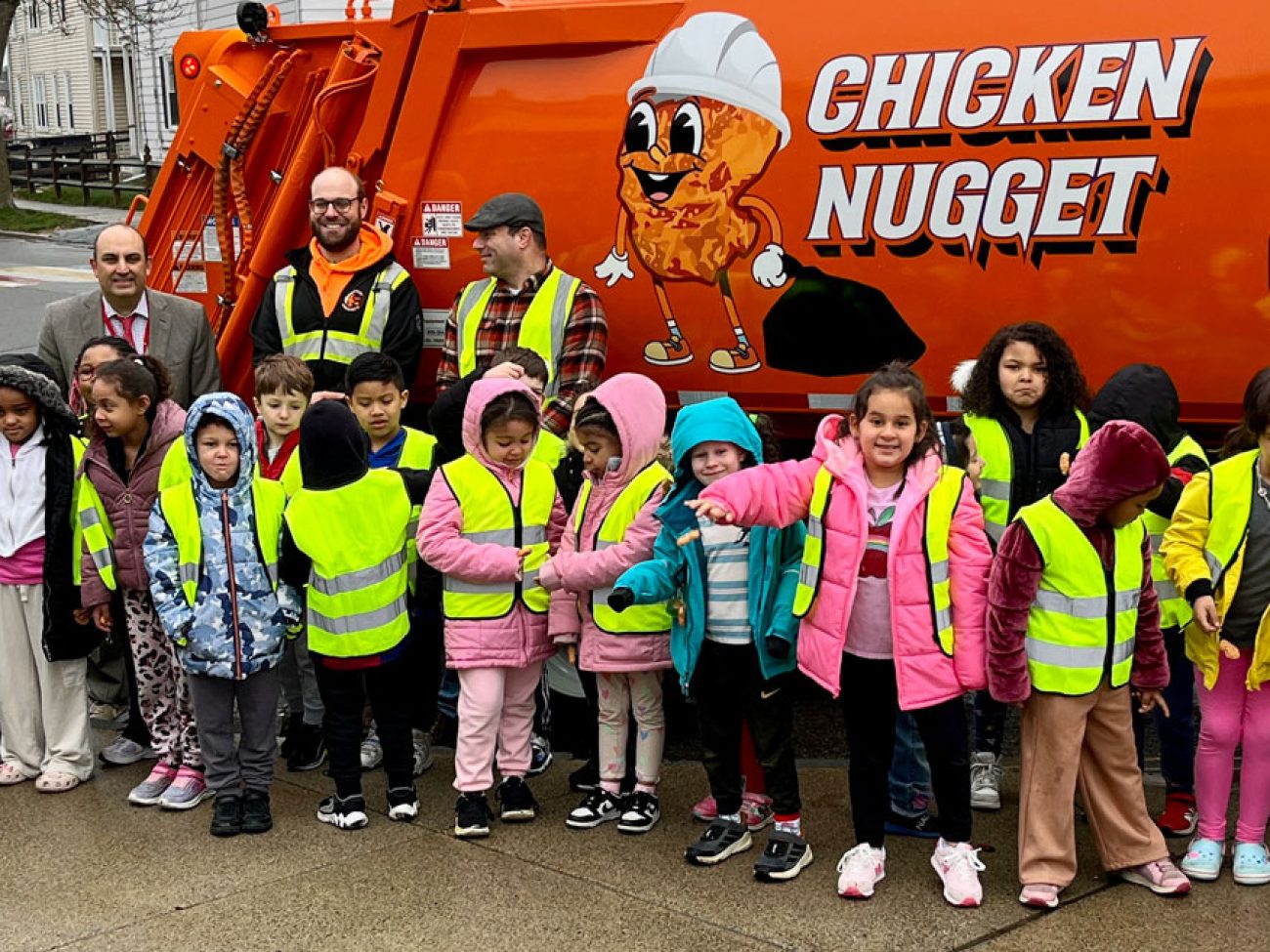 Saltonstall Kindergarteners Name Salem's Newest Garbage Truck