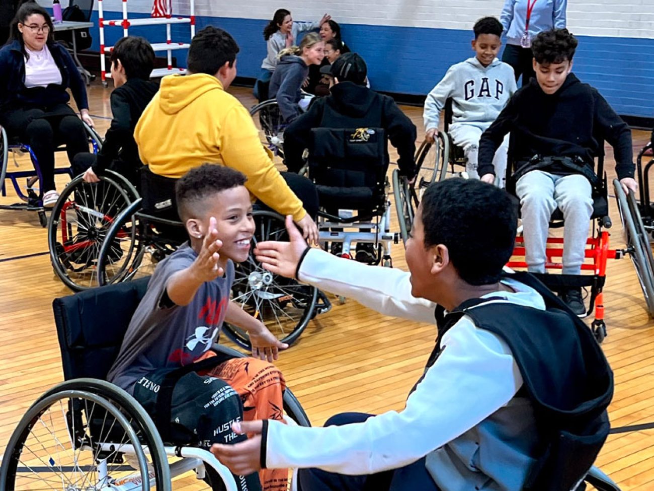 Adaptive sports at Saltonstall School