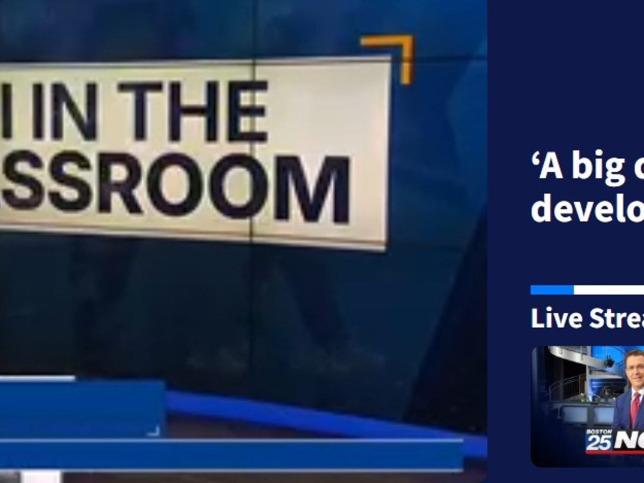 Boston 25 News AI in Classrooms