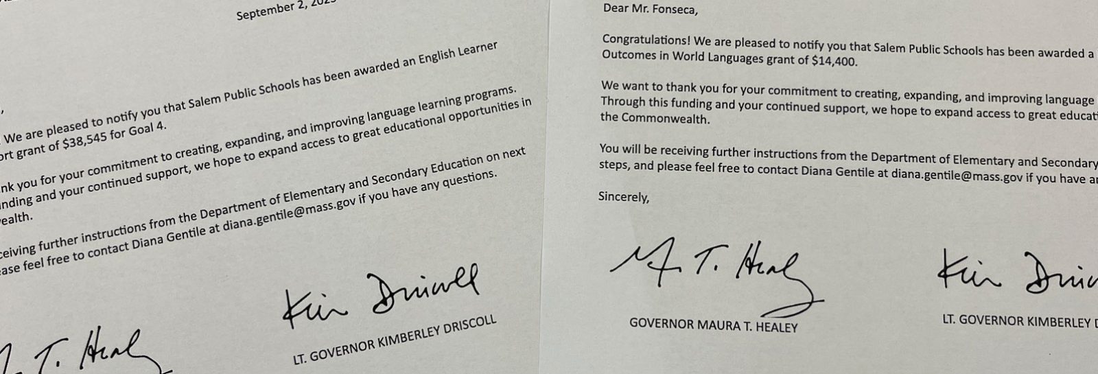 Salem Public Schools Multilingual Learner Grants