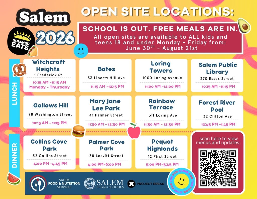 Salem Public Schools Summer Eats 2026