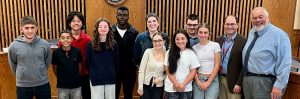 Collins Middle School students advocate for food assistance funding