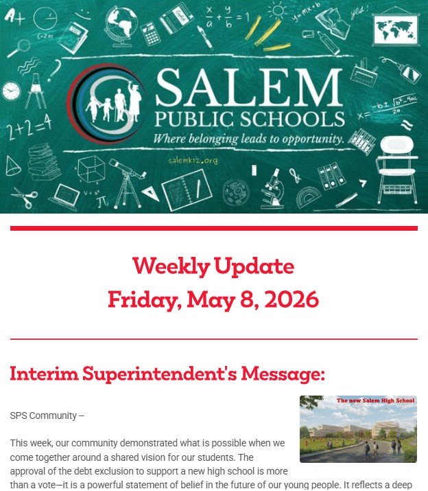 Salem Public Schools Weekly Newsletter