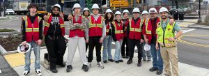 SHS students tour new balance strider hotel project