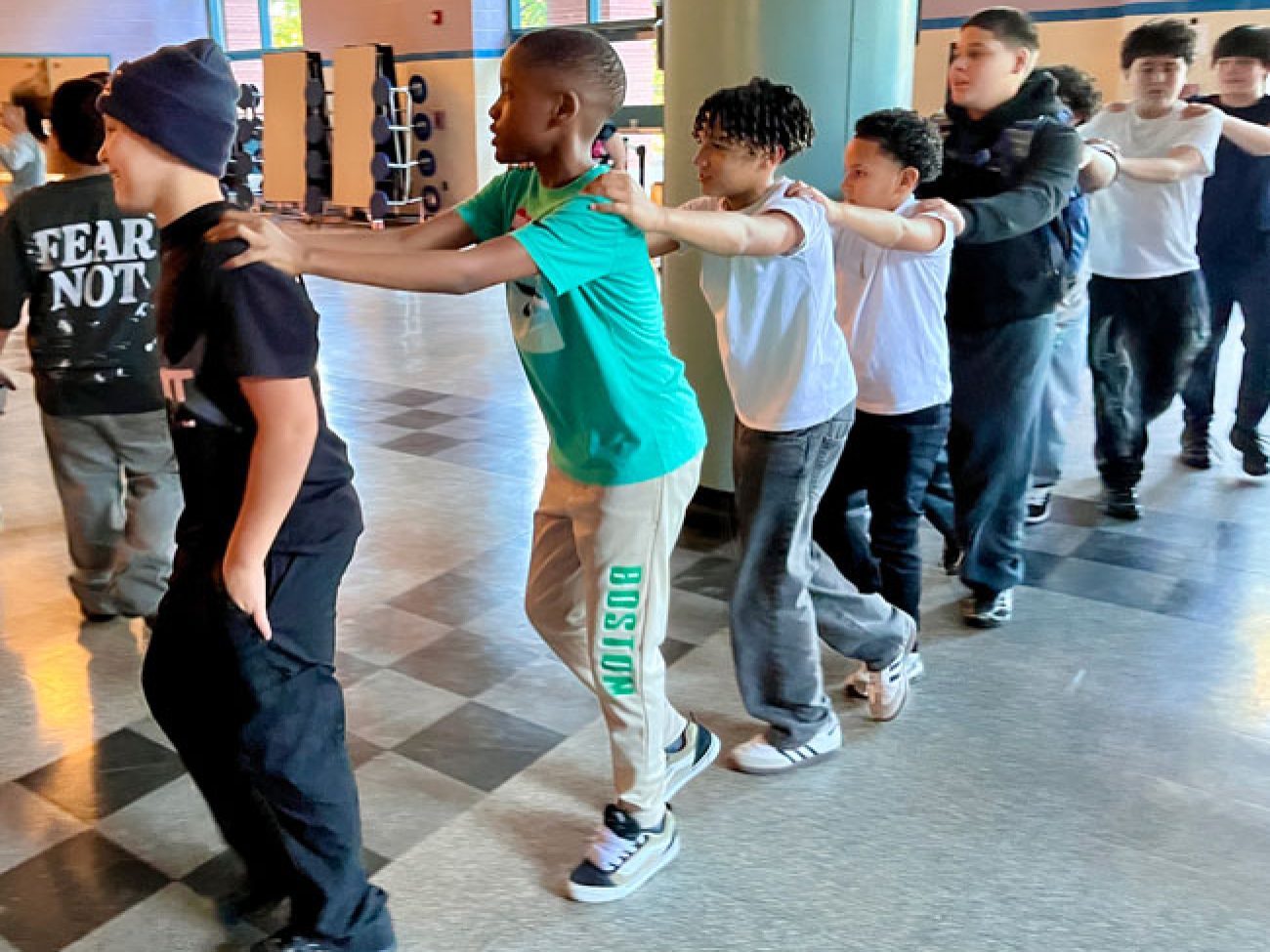 Collins Middle School students enjoying the 2026 Unity Dance