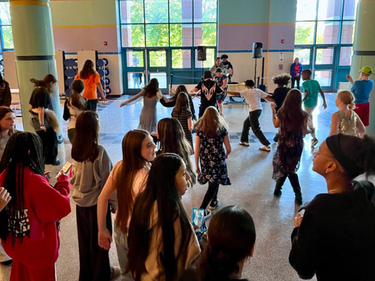 Collins Middle School students enjoying the 2026 Unity Dance