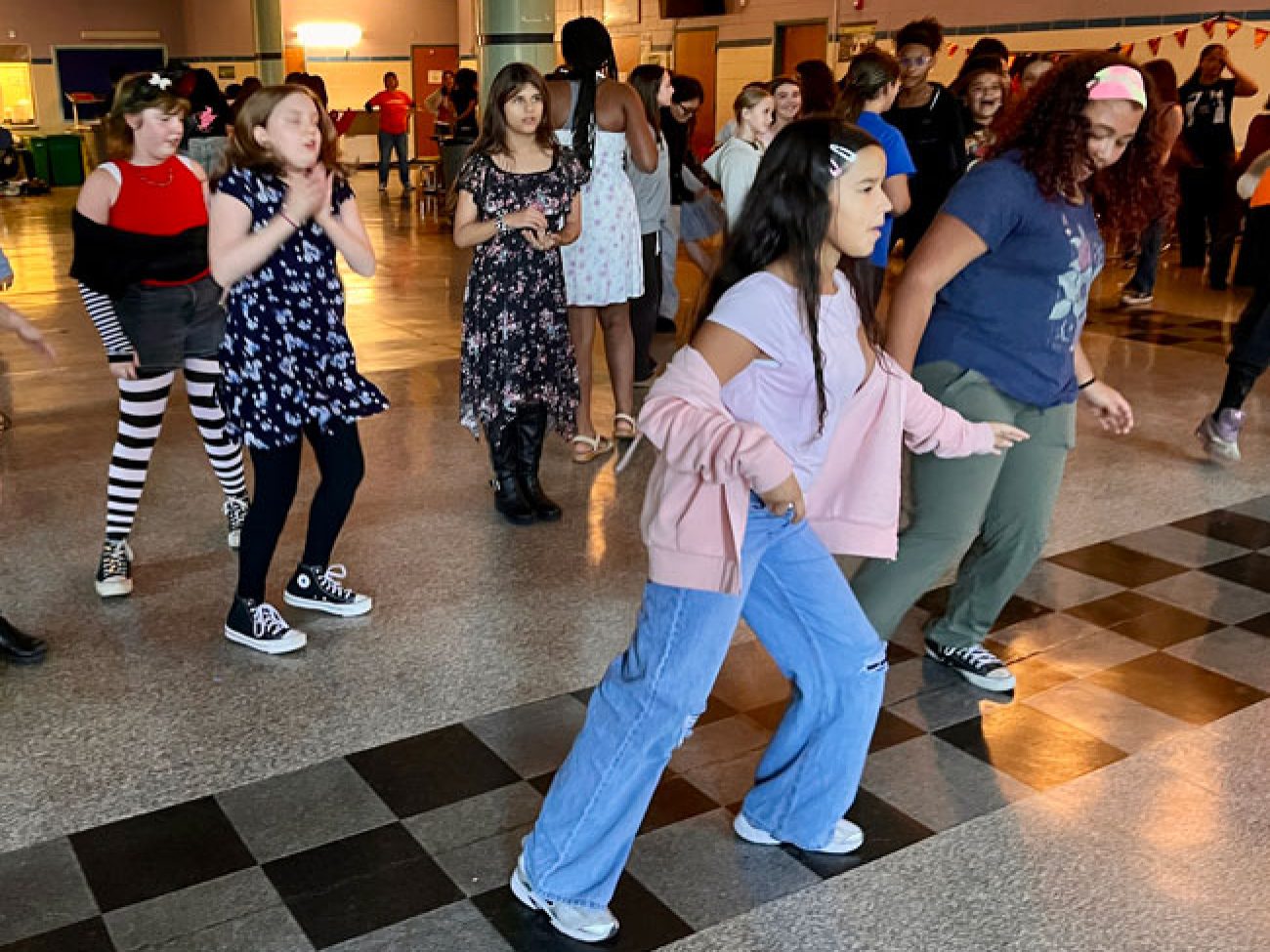 Collins Middle School students enjoying the 2026 Unity Dance
