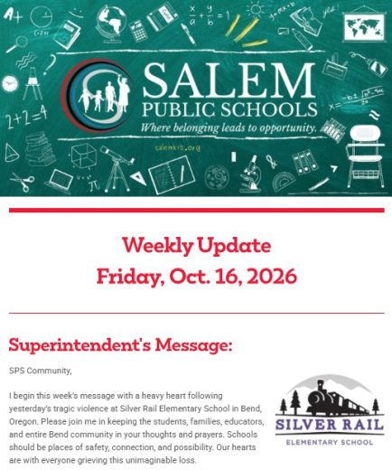 Salem Public Schools Weekly Newsletter
